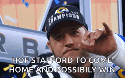 La Rams Matthew Stafford Says Bye GIF