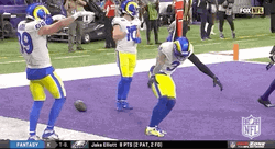 La Rams Players Being Jolly GIF