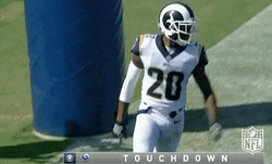 La Rams Ronnie Rivers Cheers The Team GIF