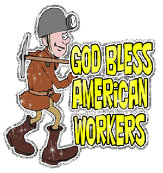 Labor Day God Bless American Workers GIF
