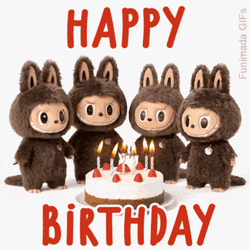 Labubu Happy Birthday GIF