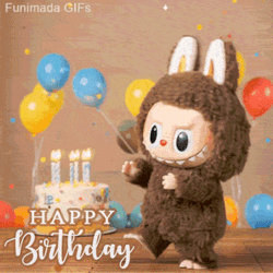 Labubu Happy Birthday GIF