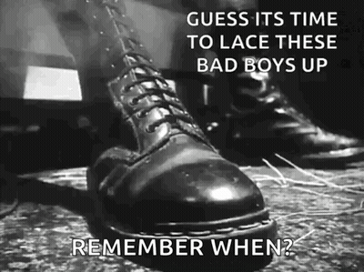 Lace Black Boots GIF