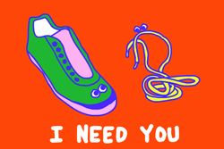 Lace To My Shoe You Complete Me GIF