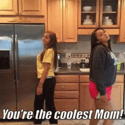 Ladies Dancing With Their Cool Mom GIF