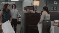 Ladies Pillow Fighting GIF