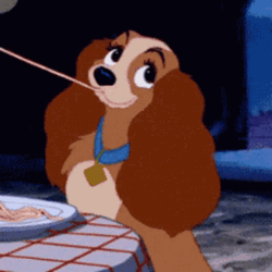 Lady And The Tramp Kiss GIF