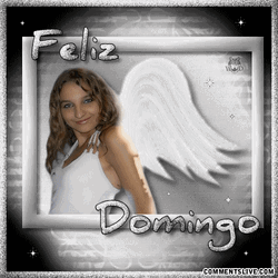 Lady Angel Feliz Domingo Graphic Design GIF