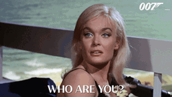 Lady Asking James Bond GIF