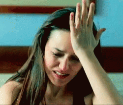 Lady Crying In Pain GIF