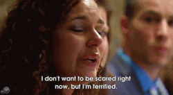 Lady Crying So Terrified GIF