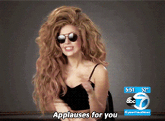 Lady Gaga Claps   GIF