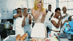 Lady Gaga Dancing Inside The Kitchen GIF