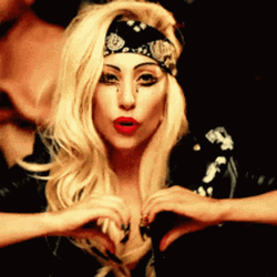Lady Gaga Heart Hands GIF