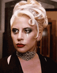 Lady Gaga Scary Heavy Make Up GIF