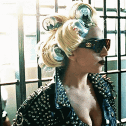 Lady Gaga Weird Hairstyle GIF