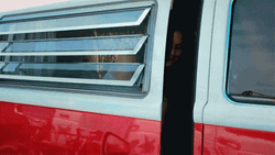 Lady Getting Out Of The Van GIF