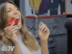 Lady Hollering And Clapping GIF