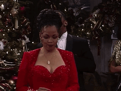 Lady In Red Work Party GIF