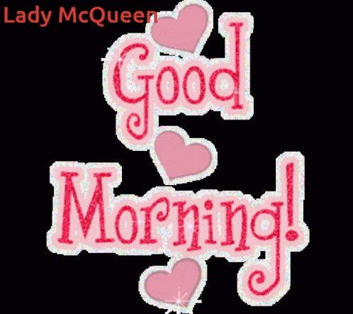 Lady McQueen Saying Good Morning GIF