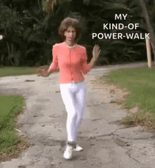 Lady My Kind Of Power Walking GIF
