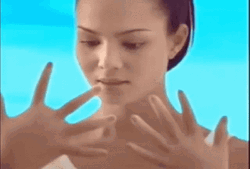 Lady Panicking With Her Hands Inflation GIF