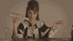 Lady Pouring Wine Overflow GIF