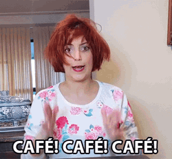 Lady Screaming Cafe GIF