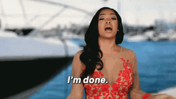 Lady Singing Im Done GIF