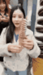 Lady Sucking Cone Ice Cream GIF