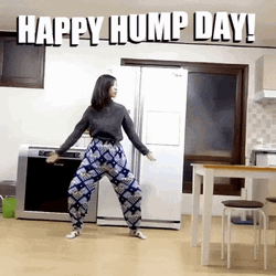 Lady Twerking Hump Day In Kitchen GIF