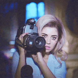 Lady Video Recording GIF