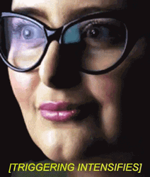 Lady With Glasses Triggering Intensifies GIF