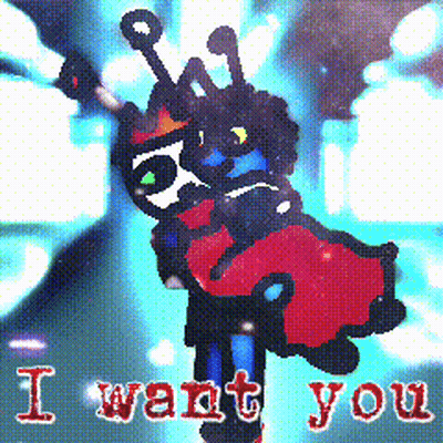 Ladybug Drawing Saying I Want You GIF