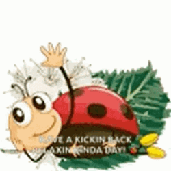 Ladybug Hello Mobile Art GIF