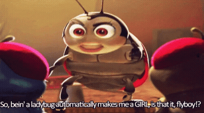 Ladybug Saying Being A Ladybug Makes Me A Girl Flyboy GIF