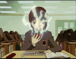 Lain Anime Experiment Hand Steaming GIF
