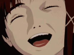 Lain Iwakura Anime Laughing GIF