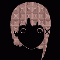 Lain Iwakura Anime Pixel Art GIF