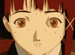 Lain Iwakura Anime Shy Girl GIF