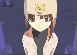 Lain Iwakura Anime Walking Up Stair GIF