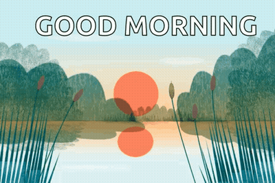 Lake With Good Morning GIF