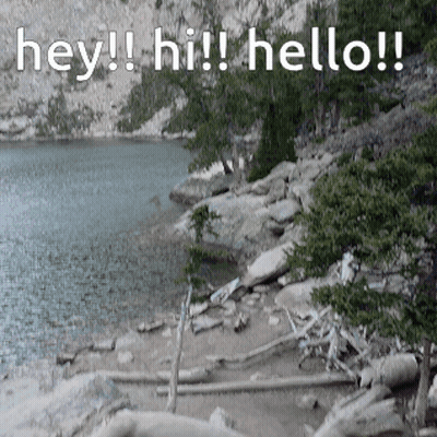 Lake With Hey Hi Hello GIF