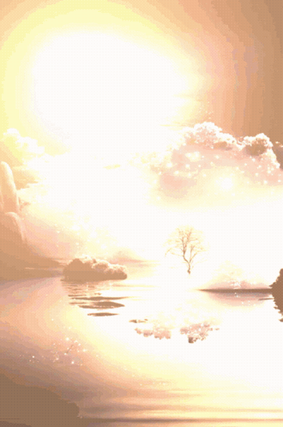 Lake With Tree In The Middle GIF