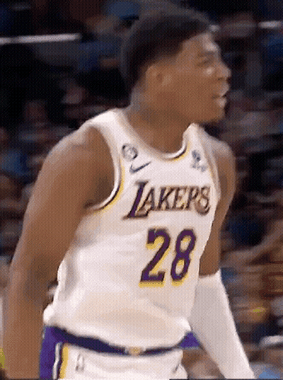 Lakers Basketball Player Standing On Court GIF