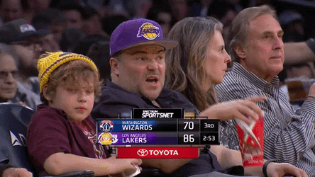 Lakers Jack Black Spotted GIF
