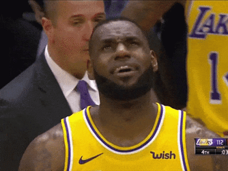 Lakers Lebron James Furious  GIF