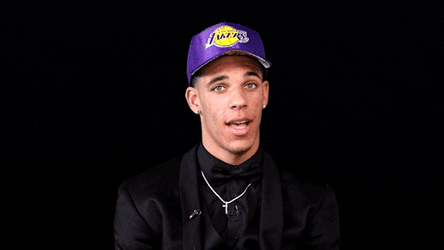 Lakers Lonzo Ball Winking GIF