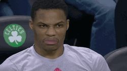Lakers NBA Player Russell Westbrook Stank Face  GIF
