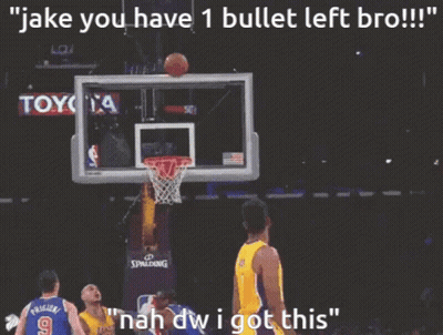 Lakers Player Shooting Hoop GIF